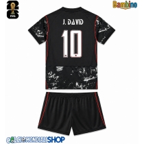 Maglie da calcio Canada Jonathan David #10 Seconda Maglia Bambino Mondiali 2026  Manica Corta + Pantaloni corti)